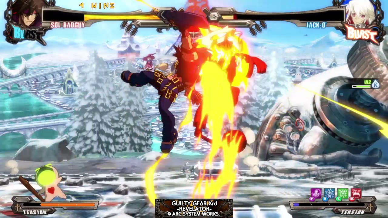 Guilty Gear Xrd Rev 2 RagingDragon VS Maniac CPU 