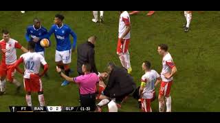Rangers vs Slavia Prague. Glen Kamara racism incident.