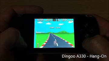 Micro game play Dingoo A330 Master System Hang On