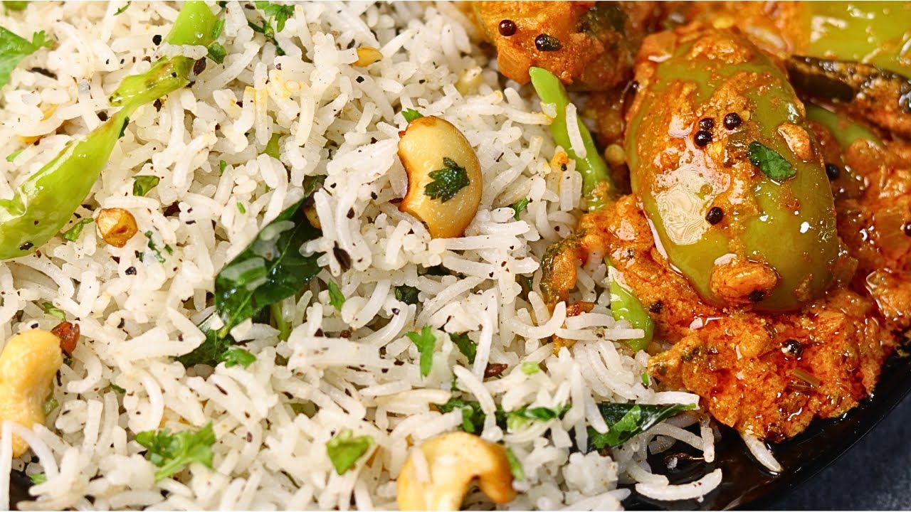 ఫ్లేవర్డ్ రైస్ & క్విక్ మసాలా వంకాయ సూపర్ టేస్టీ కాంబినేషన్ Flavoured Rice & Quick Masala Vankaya