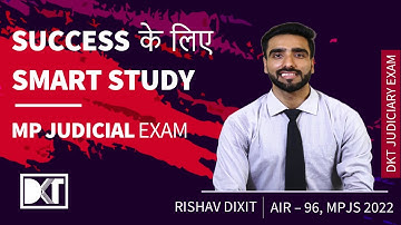 MP Judicial Service Exam 2022 | How To Crack MPJSE in First Attempt | By Rishav Dixit, Rank 96