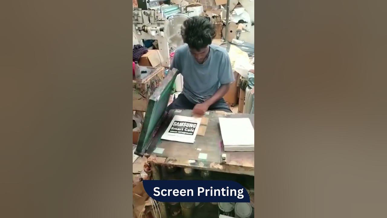 how-to-print-paper-bag-by-screen-printing-youtube