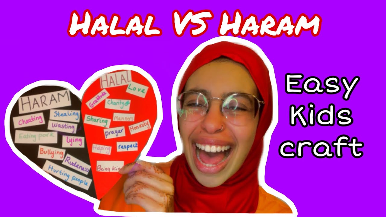 What does halal & haram mean? A fun easy craft for kids to learn! - YouTube