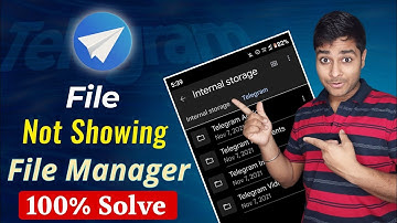 Telegram File not showing in File manager || Telegram Download File Not Found