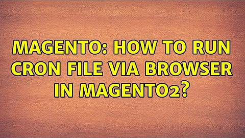 Magento: How to run cron file via browser in magento2?