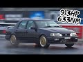 900HP+ Ford Sierra Sapphire Cosworth at Santa Pod Raceway