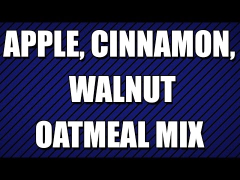 APPLE, CINNAMON, WALNUT OATMEAL MIX - MY3 FOODS - EASY TO LEARN