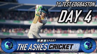 Cricket 19 The Ashes 1st Test Edgbaston Day 4 with Retro 90s BBC Presentation
