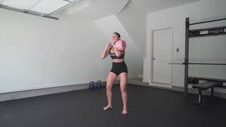 Kettlebell Single Arm Offset Front Rack Squat (with coaching cues)