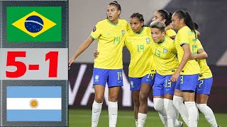 Brazil vs Argentina FULL MATCH Highlights | 2024 Concacaf Women's Gold Cup | 3.2.2024