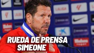 LIVE | Simeone's press conference ahead of the LaLiga match against Real Sociedad
