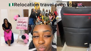 Relocation travel prep vlog  from Nigeria to UK 🇬🇧| Last week in Nigeria | packing Nigerianfood