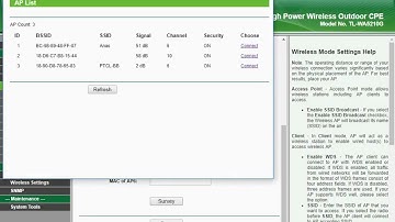 client mode setting in tp link 5210