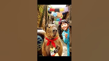 Capy đi giựt cô hồn và cái kết 😂🎉 | Capy & Bà Sáu Vlog #capyfunny #capybara