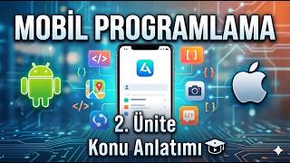 AUZEF 2-2 Mobil Programlama | 2. Ünite Konu Anlatımı | (En Basit Anlatımla)! Vize! Final! Büt!