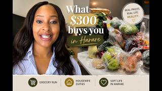 What $300 buys you in Harare | Grocery Run | Housewife duties