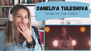 REACTION TO Daneliya Tuleshova 'Sign of the Times' AGT