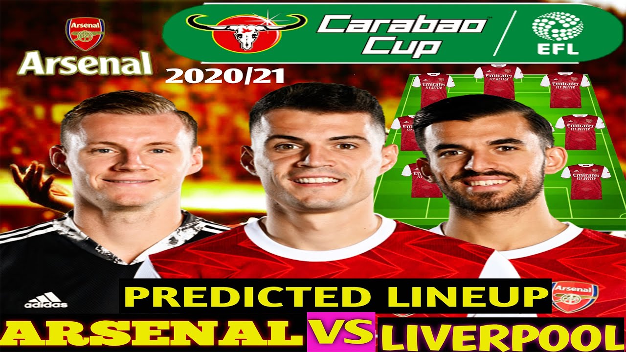 Arsenal Vs Liverpool Carabao Cup Lineup ~ news word