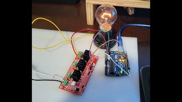 Serial 3 Channel AC 230V SSR and Dimmer  with Arduino Running on 110V USA Lamp and Diming