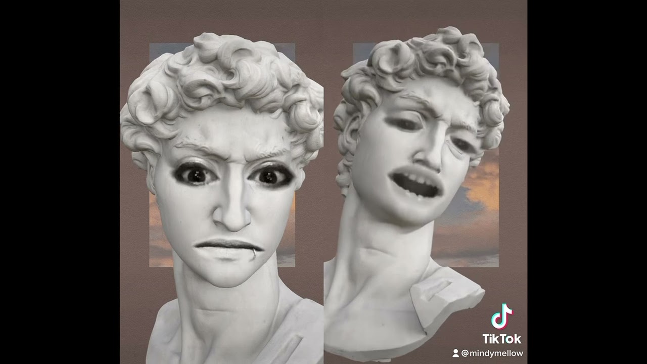 Funny talking statue TikTok YouTube