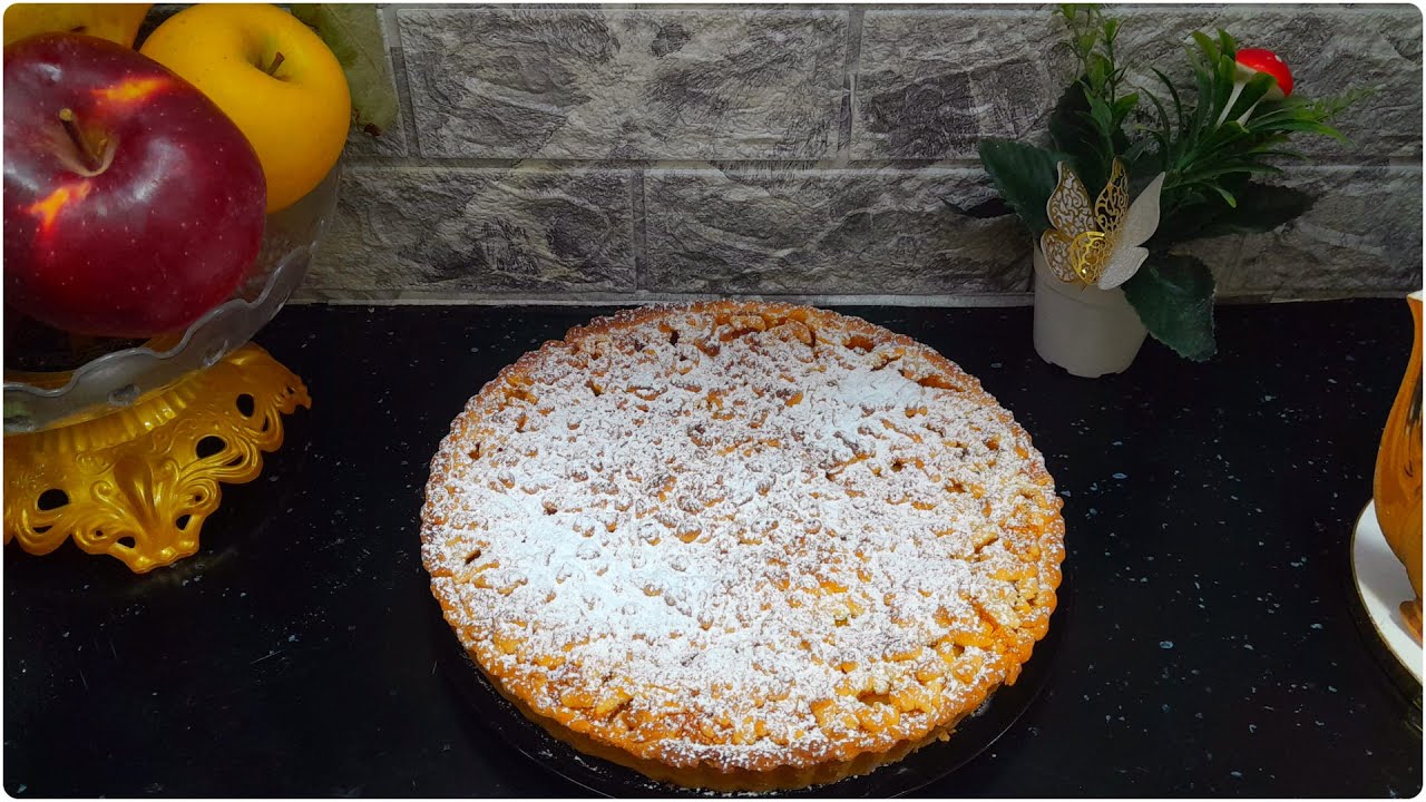 طورطة التفاح ببيضة واحدة فقط وبحشوة معسلة وتجي خفيفة وقنبلة في البلنة   جربيهامكيش راح تندمي