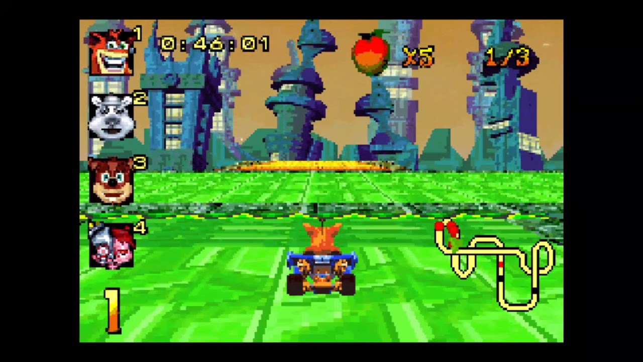Crash Nitro Kart: (Electron Avenue - Crash Bandicoot!)