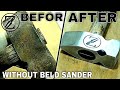 Old Antique Rusty hammer restoration with just simple tools and sandpapers [ZUNBOOR ENGINEERING]