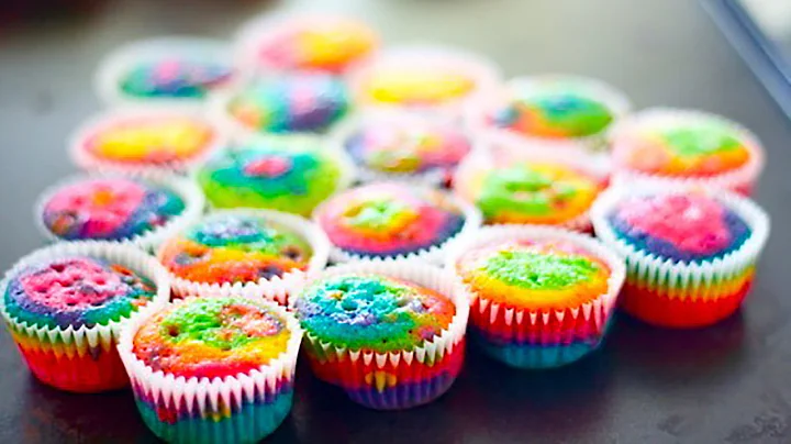 Cake Recipes - How to Make Rainbow Cupcakes