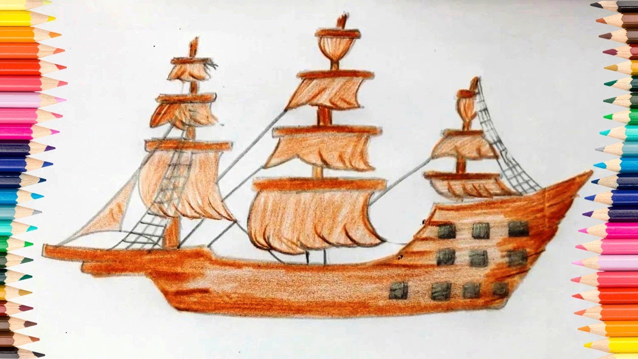 Деревянные корабли рисунки