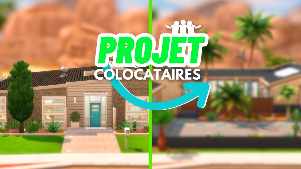 On transforme complètement la maison des COLOCATAIRES ! | OASIS SPRINGS SIMS 4