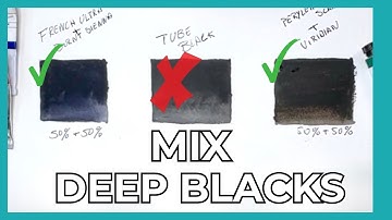 Stop Using Tube Black! Mix Deep Watercolor Black with 2 Colours