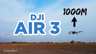DJI AIR 3 at 1000m Test