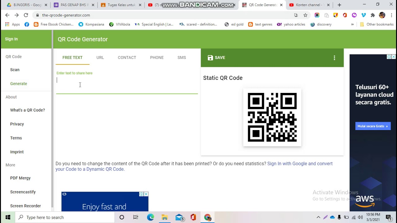 Membuat QR Code 