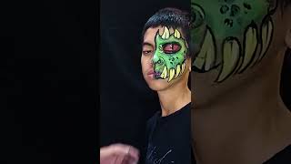 DRAGON MAKEUP❗FACE PAINTING MUDAH UNTUK PEMULA #shorts #makeup #facepainting #shortsfeed #dragon