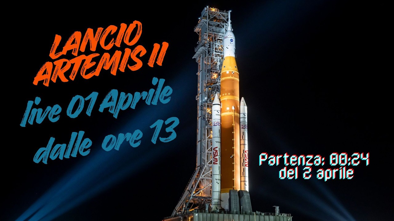 LIVE - Lancio ARTEMIS II - 4 Astronauti verso la Luna - YouTube
