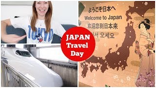 JAPAN VLOGS - Travel Day! Manchester to Narita Airport. Bullet Train (Shinkansen) Tokyo to Kyoto