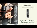 Outin nano portable espresso machineunboxing  review   to make an americano at home