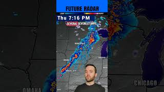 Severe weather return for parts of the Midwest Thursday 4/23 #severeweather #Iowa #kansas