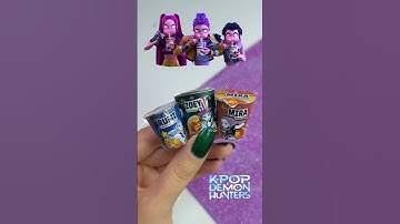 kpop demon hunters ramen tutorial 🍜 #kpopdemonhunters #shorts #diy #art