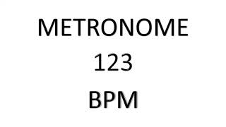 123 bpm metronome