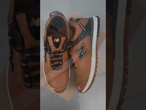 Чоловічі шкіряні кросівки (натуральний нубук) коричневі, руді демісезонні для чоловіків на весну осінь, розміри 40-45, видео 1