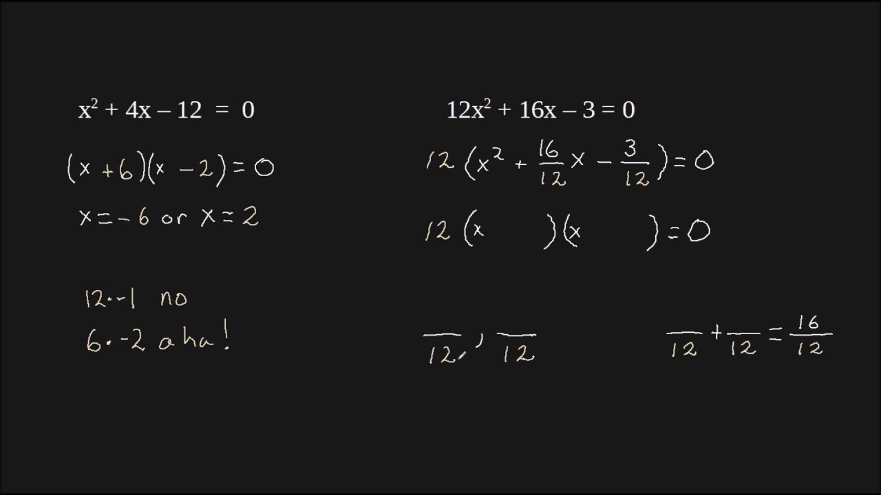 Solve Quadratic Equation By Factoring Best For SAT ACT Fast Easy Solve Quadratic Equation By Factoring Best For SAT ACT Fast Easy