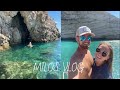 OUR ADVENTURES IN MILOS, GREECE// announcement photos, visiting beaches, &amp; a boat day! ♡