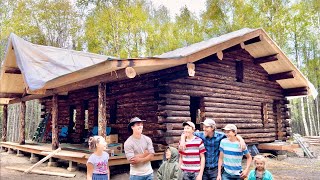 Building The Roof on our Alaska Log Home