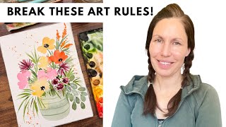 Learn these 5 watercolor rules first, so then you can break them pt 1