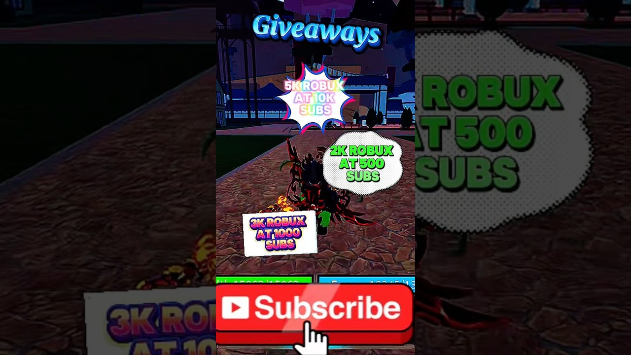 Give aways announcement