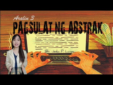 Video: Paano Idisenyo Ang Pahina Ng Pamagat Ng Abstract