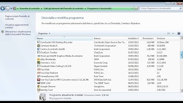 [Tutorial 1 Windows] Come eliminare un qualsiasi programma