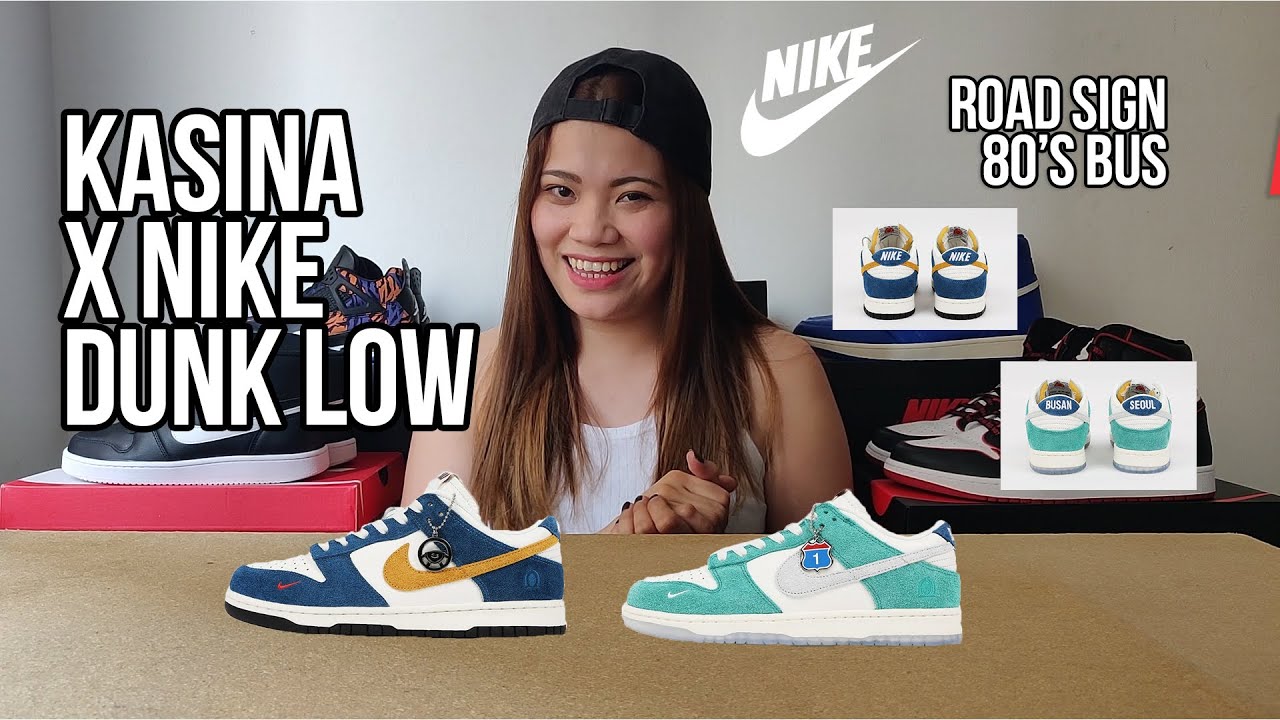 kasina x nike dunk low road sign