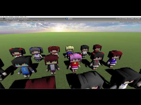 Voxcel Character ボクセルキャラクター 8×3種類【３Dモデル販売中！】